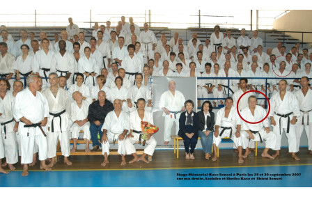 hommage à sensei Taiji Kase en 2007